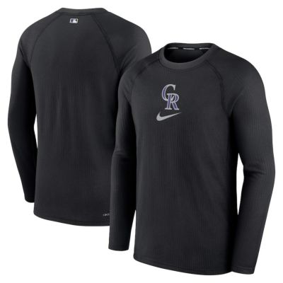 MLB ロッキーズ Tシャツ ドライフィット Game Long Sleeve Top ナイキ/Nike ブラック