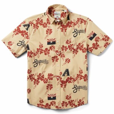 MLB ダイヤモンドバックス アロハシャツ シティーコネクト CITY CONNECT ボタン レインスプーナー Reyn Spooner サンド