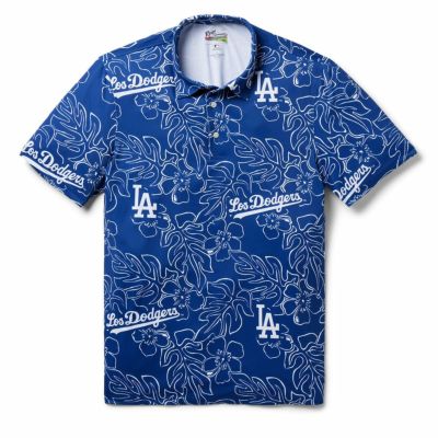 MLB ドジャース アロハシャツ CITY CONNECT ポロシャツ レインスプーナー Reyn Spooner ブルー