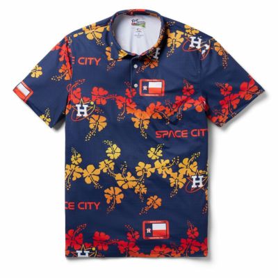 MLB アストロズ アロハシャツ CITY CONNECT ポロシャツ レインスプーナー Reyn Spooner ネイビー