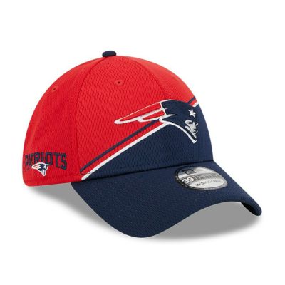 NFL ペイトリオッツ キャップ 2023 サイドライン 39THIRTY Flex Hat 2nd ニューエラ/New Era レッド ネイビー