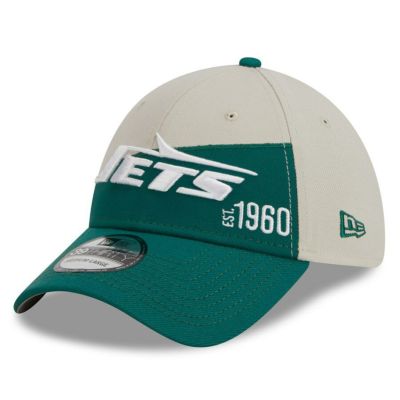 NFL ジェッツ キャップ 2023 サイドライン ヒストリック 39THIRTY Flex Hat ニューエラ/New Era クリーム ケリーグリーン