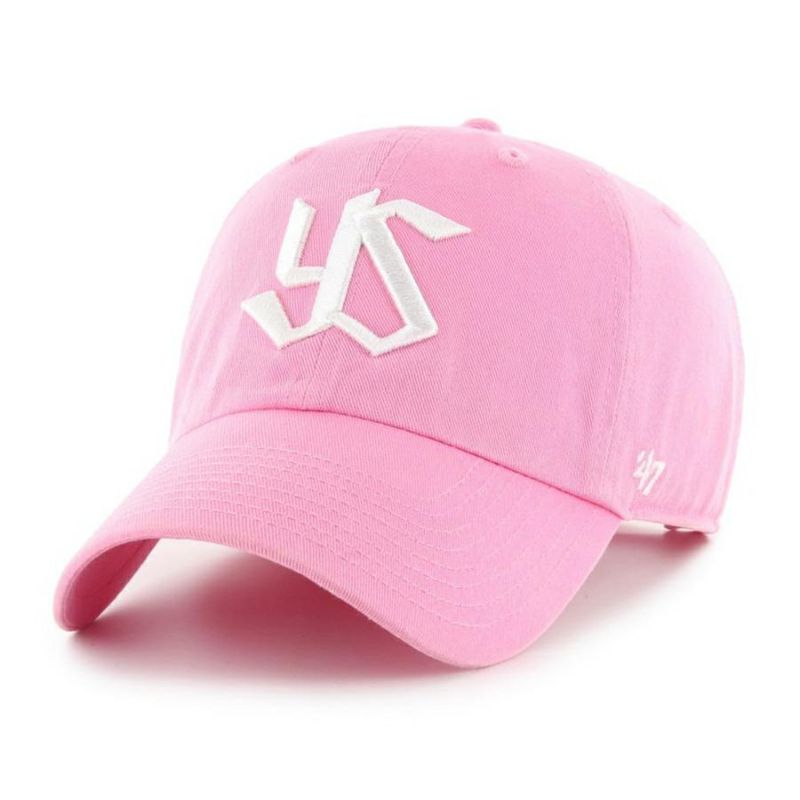 東京ヤクルト・スワローズ キャップ Clean Up Cap 47Brand ローズ