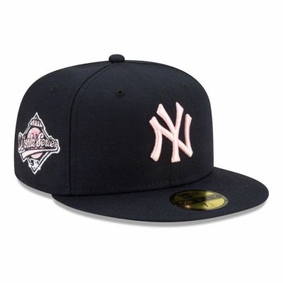 MLB ヤンキース キャップ 59FIFTY Side Patch Cap ワールドシリーズ1996 ニューエラ/New Era ブラック/ピンク