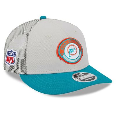 NFL ドルフィンズ キャップ 2023 サイドライン ヒストリック 9FIFTY ロープロファイル ニューエラ/New Era クリーム アクア trac