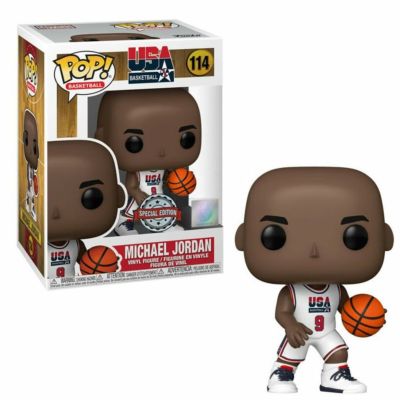 NBA マイケル・ジョーダン USA フィギュア Pop! Collectible Figure (Exclusive) Funko ホワイト2308USBUY