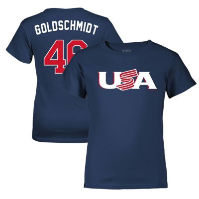 WBC ポール・ゴールドシュミット アメリカ代表 Tシャツ 2023 World Baseball Classic ネーム＆ナンバー T-Shirt Legends ネイビー2308USBUY