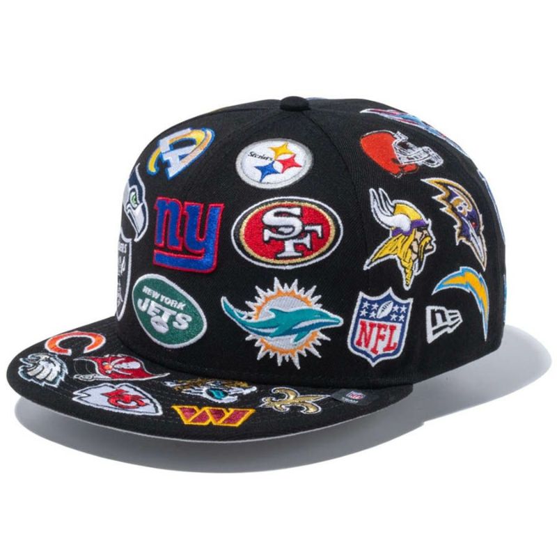 NFL All Over キャップ 950 ALL OVER BLK 233 ニューエラ/New Era ブラック | セレクション | MLB  NBA NFL プロ野球グッズ専門店 公式オンラインストア