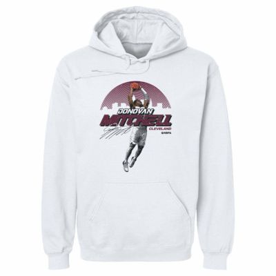 NBA ドノバン・ミッチェル キャバリアーズ パーカー Cleveland Skyline Hoodie フーディー 500Level ホワイト