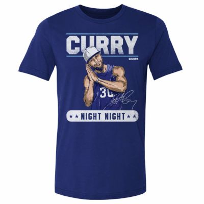 NBA ステファン・カリー ウォリアーズ Tシャツ Golden State Night Night T-Shirt 500Level ロイヤルブルー