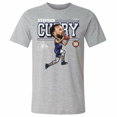 NBA ステファン・カリー ウォリアーズ Tシャツ Cartoon T-Shirt 500Level ヘザーグレー