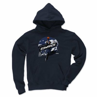 NBA アンソニー・エドワーズ ティンバーウルブズ パーカー City Emblem Hoodie フーディー 500Level ネイビー