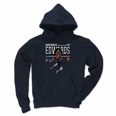 NBA アンソニー・エドワーズ ティンバーウルブズ パーカー Minnesota Cartoon Hoodie フーディー 500Level ネイビー
