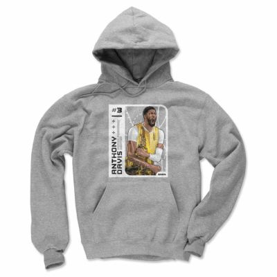 NBA アンソニー・デイビス レイカーズ パーカー Los Angeles L Card Hoodie フーディー 500Level グレー