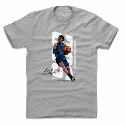 NBA シェイ・ギルジアス・アレクサンダー オクラホマシティ・サンダー Tシャツ Vertical T-Shirt 500Level ヘザーグレー