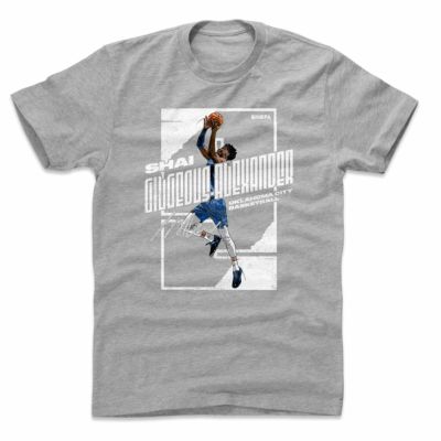 NBA シェイ・ギルジアス・アレクサンダー オクラホマシティ・サンダー Tシャツ Stretch T-Shirt 500Level ヘザーグレー