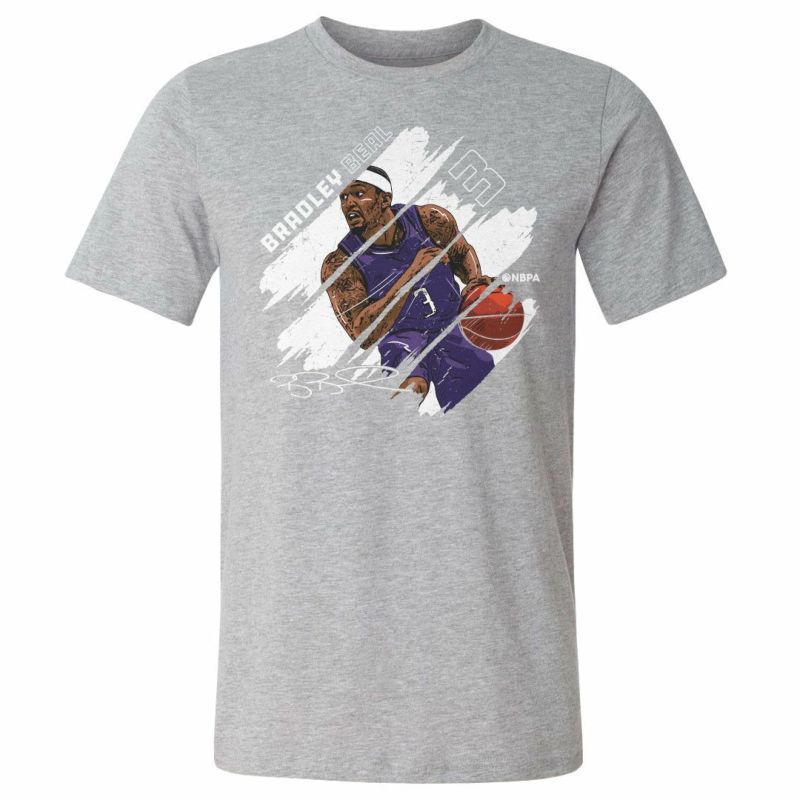 NBA ブラッドリー・ビール フェニックス・サンズ Tシャツ Phoenix Stripes T-Shirt 500Level ヘザーグレー |  セレクション | MLB NBA NFL プロ野球グッズ専門店 公式オンラインストア
