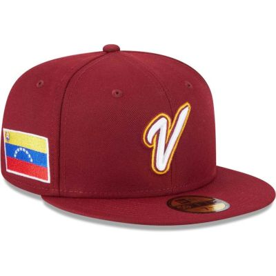 WBC ベネズエラ代表 キャップ 2023 World Baseball Classic 59FIFTY Cap ニューエラ/New Era バーガンディー