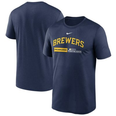 MLB ブリュワーズ Tシャツ 2023 ポストシーズン プレーオフ Authentic Collection Dugout T-Shirt ナイキ/Nike ネイビー