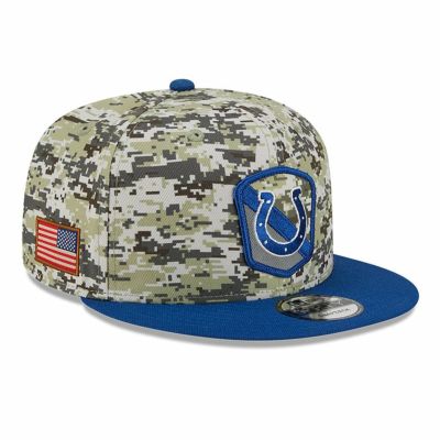 NFL コルツ キャップ サルートトゥサービス2023 9FIFTY Snapback Hat ニューエラ/New Era カモ ロイヤル
