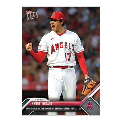 MLB 大谷翔平 エンゼルス トレーディングカード 2023 Topps Now #161 Masterful on Mound with 7 Scoreless IP & 11 Ks Topps