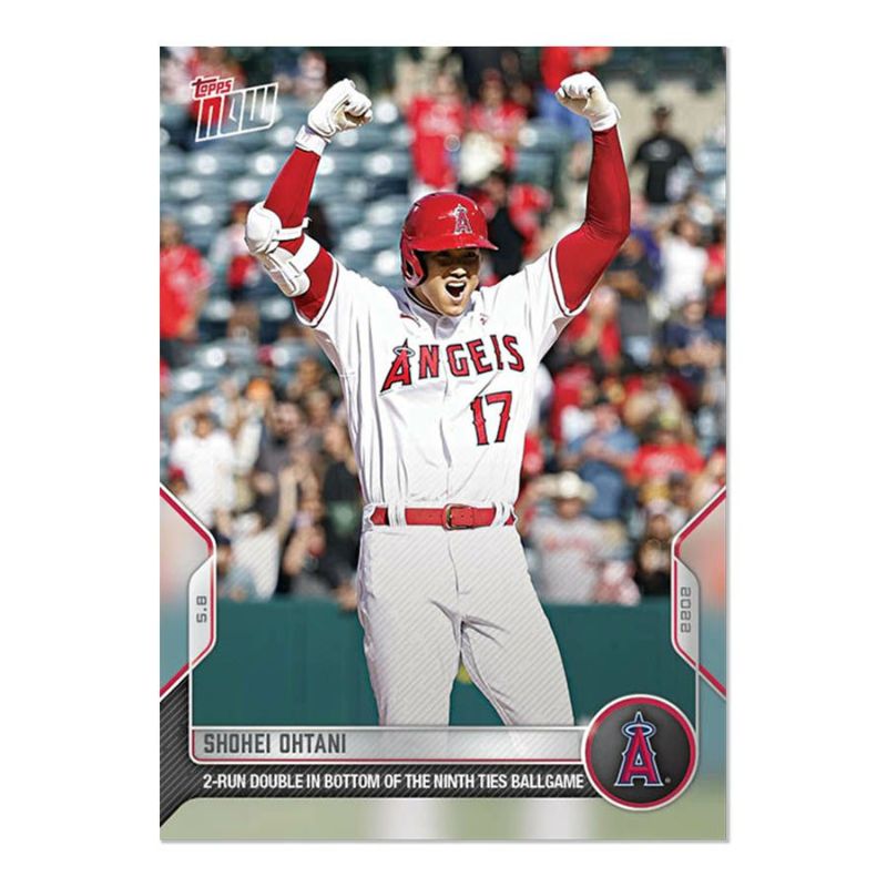 MLB 大谷翔平 エンゼルス トレーディングカード 2022 Topps Now #147 2-Run Double Ties Game Topps  | セレクション | MLB NBA NFL プロ野球グッズ専門店 公式オンラインストア