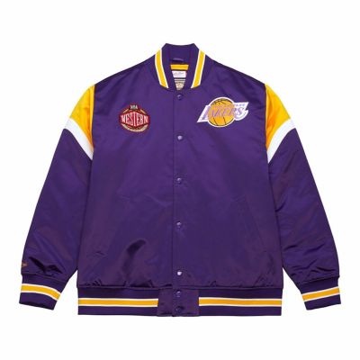 NBA レイカーズ ジャケット サテン Team Origins Varsity Jacket