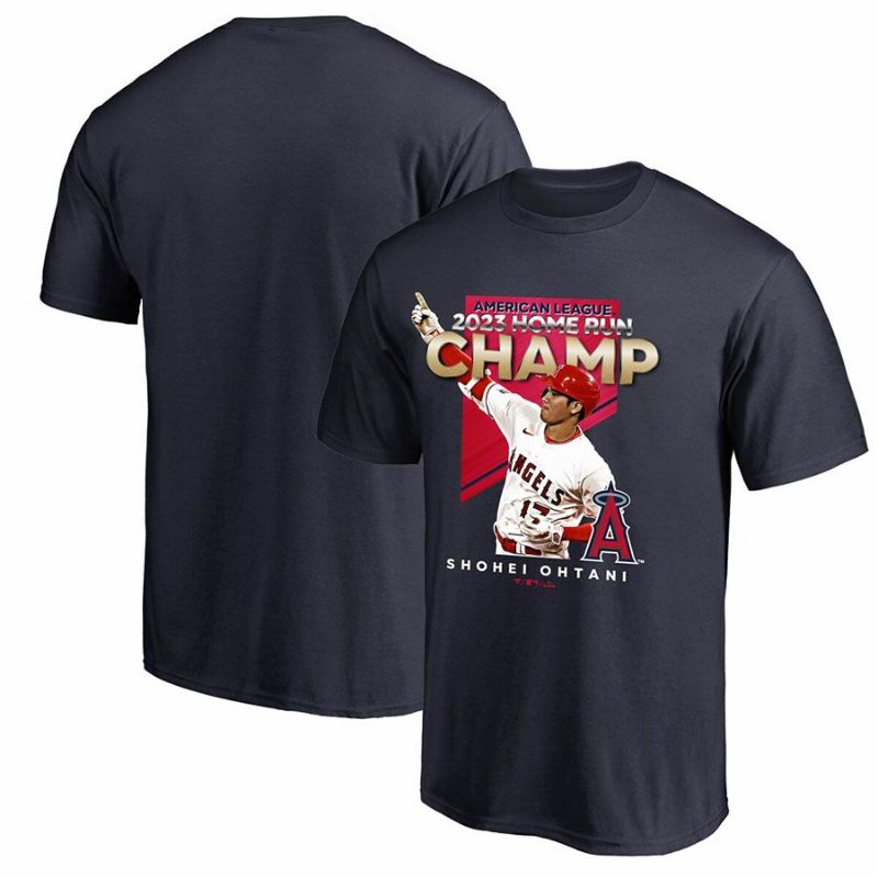 MLB 大谷翔平 エンゼルス Tシャツ 2023 AL HR Champion T-Shirt ...