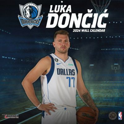 NBA ルカ・ドンチッチ マーベリックス カレンダー 2024 Player 壁掛け Wall Calendar Turner