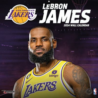 NBA レブロン・ジェームズ レイカーズ カレンダー 2024 Player 壁掛け Wall Calendar Turner