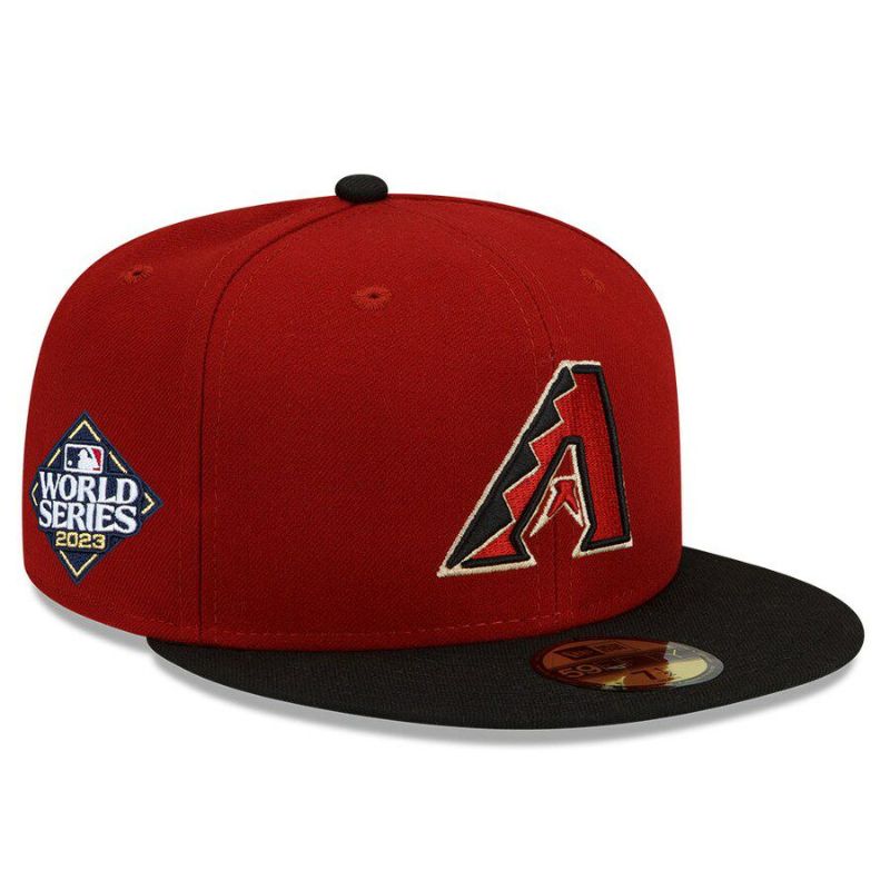 MLB ダイヤモンドバックス キャップ 2023 ワールドシリーズ 進出記念 Side Patch 59FIFTY Fitted Hat  ニューエラ/New Era レッド | セレクション | MLB NBA NFL プロ野球グッズ専門店 公式オンラインストア