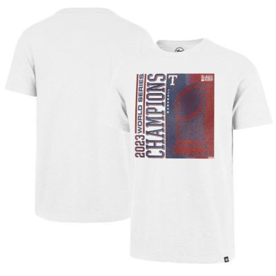 MLB レンジャーズ Tシャツ 2023 ワールドシリーズ 優勝記念 Champions Playoff Scrum 47 Brand ホワイト