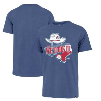 MLB レンジャーズ Tシャツ 2023 ワールドシリーズ 優勝記念 Champions Local Playoff 47 Brand ロイヤル