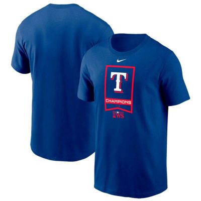 MLB レンジャーズ Tシャツ 2023 ワールドシリーズ 優勝記念 Champions Banner ナイキ/Nike ロイヤル