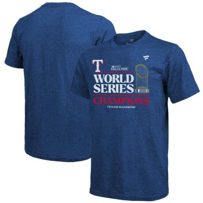 MLB レンジャーズ Tシャツ 2023 ワールドシリーズ 優勝記念 ロッカールーム Champions Locker Room Tri-Blend Majestic