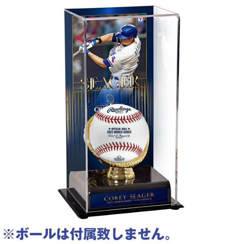 MLB コーリー・シーガー レンジャーズ 2023 ワールドシリーズ 優勝記念 Sublimated Display Case with Image  Fanatics Authentic | セレクション | MLB NBA NFL プロ野球グッズ専門店 公式オンラインストア