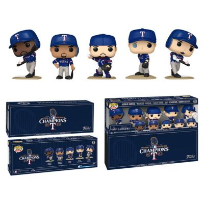 MLB レンジャーズ 2023 ワールドシリーズ 優勝記念 Fanatics Exclusive POP! Five-Pack Funko
