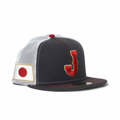 WBC 日本代表 侍ジャパン キャップ 2023 World Baseball Classic 59FIFTY Cap メッシュ ニューエラ/New Era チャコール /ホワイト