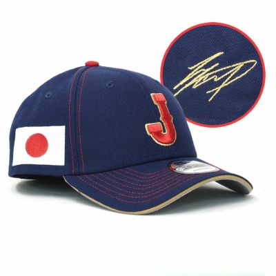 WBC 大谷翔平 日本代表 侍ジャパン キャップ サイン刺繍 2023 World Baseball Classic 9FORTY ニューエラ/New Era ネイビー