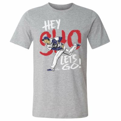 MLB 大谷翔平 ドジャース Tシャツ Los Angeles D Hey Sho W WHT T-Shirt 500Level ヘザーグレー