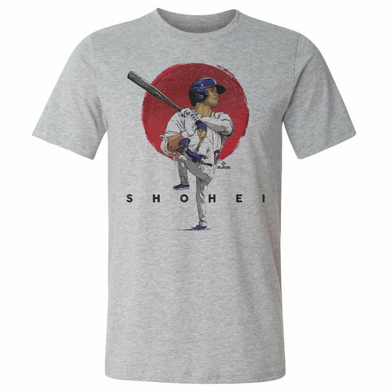 MLB 大谷翔平 ドジャース Tシャツ Los Angeles D Shohei Sun T-Shirt 500Level ヘザーグレー |  セレクション | MLB NBA NFL プロ野球グッズ専門店 公式オンラインストア