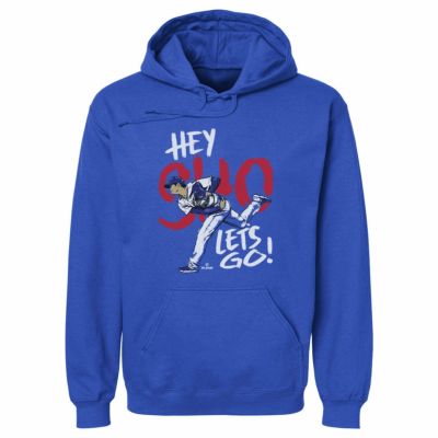 MLB 大谷翔平 ドジャース パーカー Los Angeles D Hey Sho W WHT Hoodie 500Level ロイヤルブルー