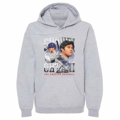 MLB 大谷翔平 ドジャース パーカー Los Angeles D Vintage WHT Hoodie 500Level グレー