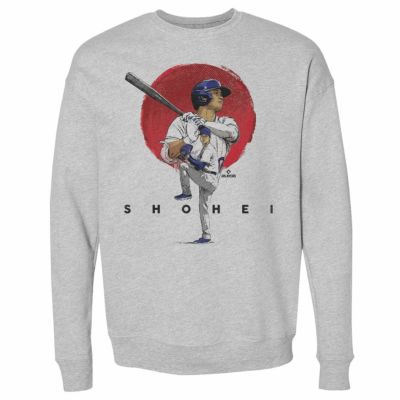 MLB 大谷翔平 ドジャース スウェット Los Angeles D Shohei Sun Crewneck Sweatshirt 500Level ヘザーグレー