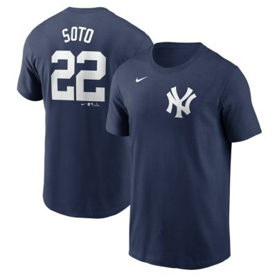 MLB フアン・ソト ヤンキース Tシャツ 2024 Fuse ネーム&ナンバー T-Shirt ナイキ/Nike ネイビー