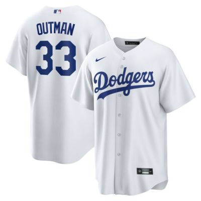 MLB ジェームズ・アウトマン ドジャース ユニフォーム レプリカ Player Jersey ナイキ/Nike ホワイト