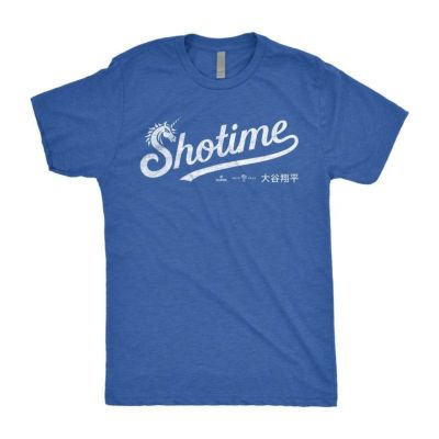 【海外限定版】MLB 大谷翔平 ドジャース Tシャツ Shotime T-Shirt RotoWear ロイヤル