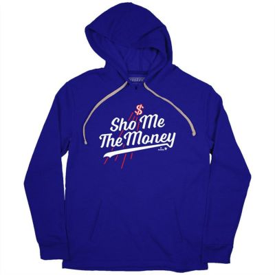 【海外限定版】MLB 大谷翔平 ドジャース パーカー SHO ME THE MONEY Hoodie BreakingT ロイヤル