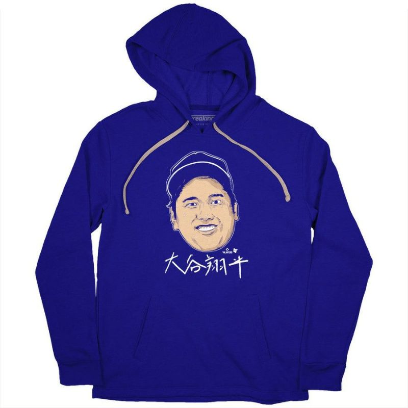 海外限定版】MLB 大谷翔平 ドジャース パーカー KANJI HEAD Hoodie