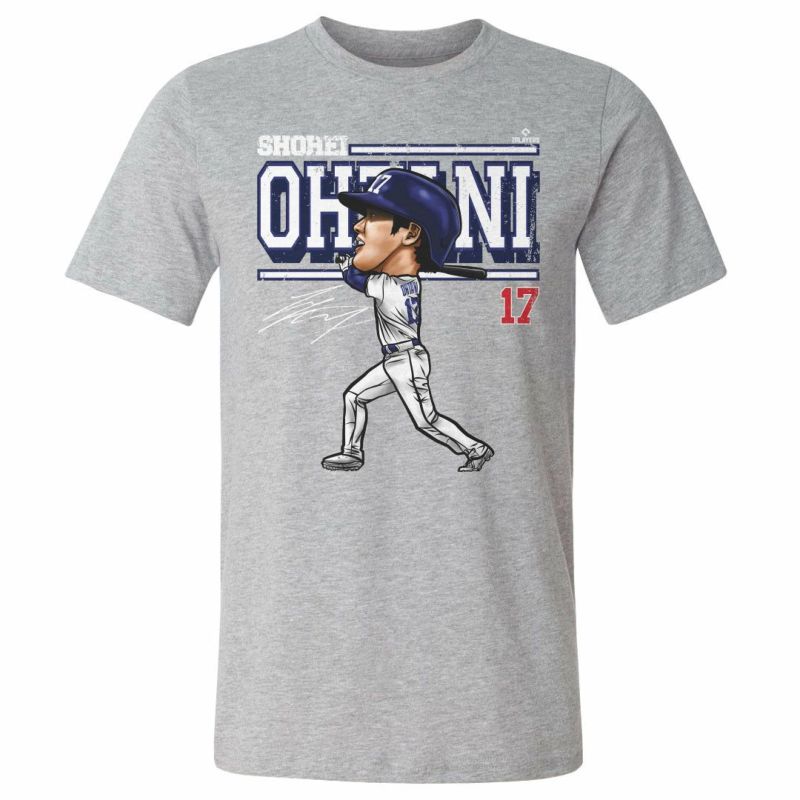 MLB 大谷翔平 ドジャース Tシャツ Los Angeles D カートゥーン WHT T